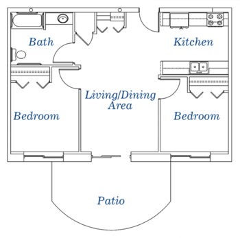Floorplan of Home Harbor, Assisted Living, Racine, WI 3