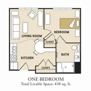 Floorplan of Huntington Place, Assisted Living, Memory Care, Janesville, WI 1