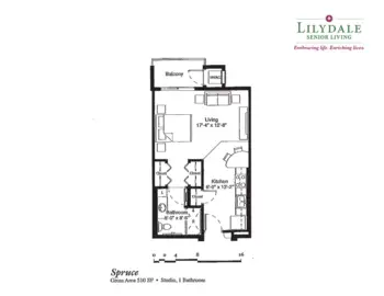 Floorplan of Lilydale Senior Living, Assisted Living, Memory Care, Saint Paul, MN 8
