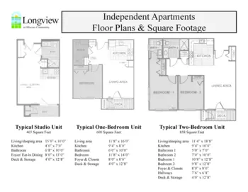 Floorplan of Longview, Assisted Living, Ithaca, NY 6