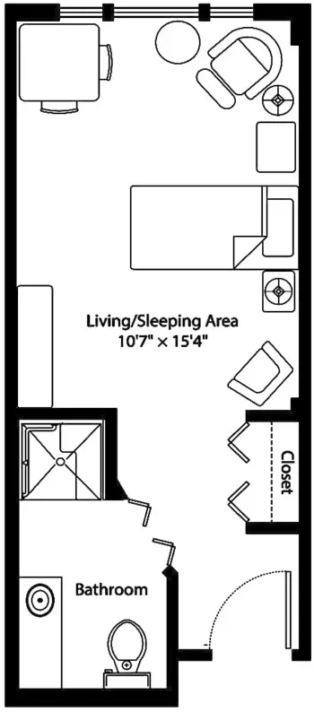 Floorplan of Mansfield Place, Assisted Living, Memory Care, Essex Junction, VT 3