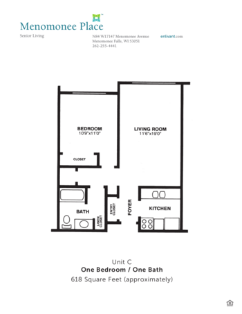 Floorplan of Menomonee Place, Assisted Living, Menomonee Falls, WI 2