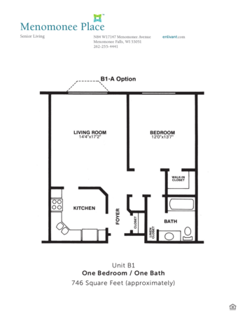 Floorplan of Menomonee Place, Assisted Living, Menomonee Falls, WI 3