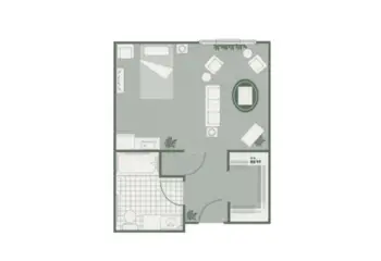 Floorplan of Morningside of Greenwood, Assisted Living, Greenwood, SC 5