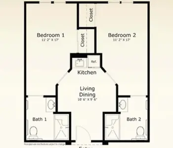 Floorplan of Parkview on Hollybrook, Assisted Living, Longview, TX 3