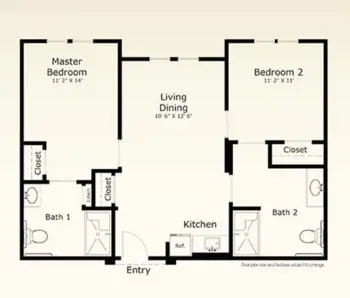 Floorplan of Parkview on Hollybrook, Assisted Living, Longview, TX 4