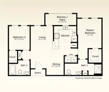 Floorplan of Parkview on Hollybrook, Assisted Living, Longview, TX 10