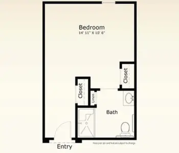 Floorplan of Parkview on Hollybrook, Assisted Living, Longview, TX 11