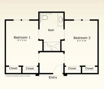 Floorplan of Parkview on Hollybrook, Assisted Living, Longview, TX 12