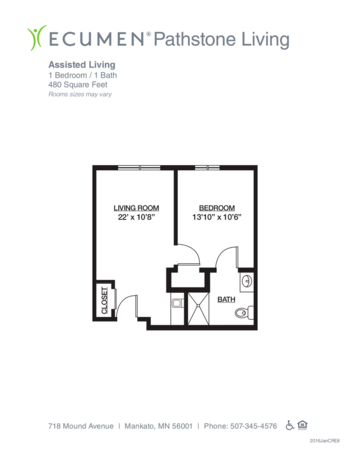 Floorplan of Pathstone Living, Assisted Living, Memory Care, Mankato, MN 1