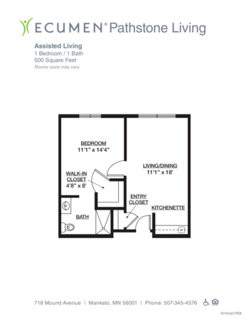 Floorplan of Pathstone Living, Assisted Living, Memory Care, Mankato, MN 2