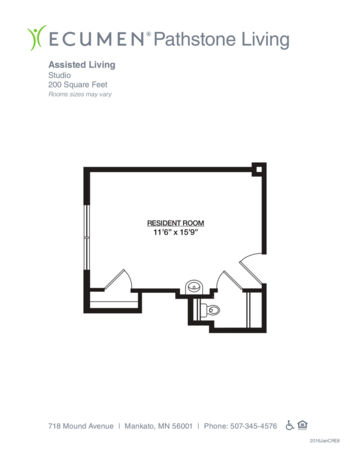 Floorplan of Pathstone Living, Assisted Living, Memory Care, Mankato, MN 4