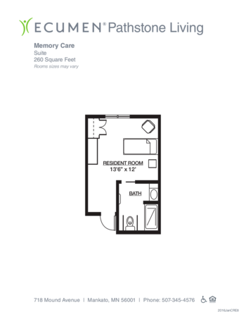 Floorplan of Pathstone Living, Assisted Living, Memory Care, Mankato, MN 6