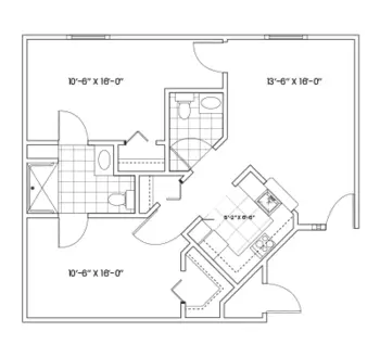 Floorplan of Royal Estates of El Paso, Assisted Living, El Paso, TX 8