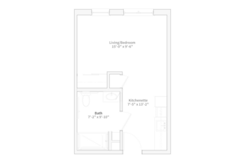 Floorplan of Silver Birch of Kokomo, Assisted Living, Kokomo, IN 1