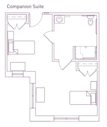 Floorplan of The Reserves at Amarillo, Assisted Living, Amarillo, TX 1