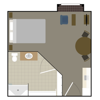 Floorplan of The Willows, Assisted Living, Fruita, CO 1