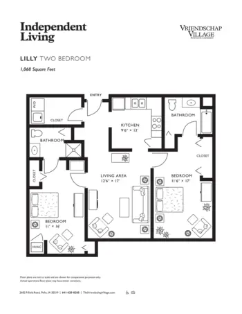 Floorplan of Vriendschap Village, Assisted Living, Memory Care, Pella, IA 5