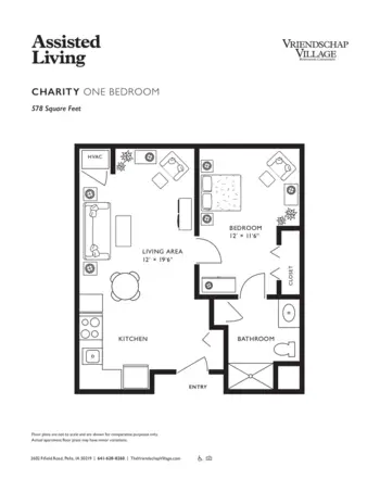 Floorplan of Vriendschap Village, Assisted Living, Memory Care, Pella, IA 8