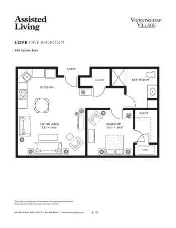 Floorplan of Vriendschap Village, Assisted Living, Memory Care, Pella, IA 9
