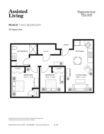 Floorplan of Vriendschap Village, Assisted Living, Memory Care, Pella, IA 10