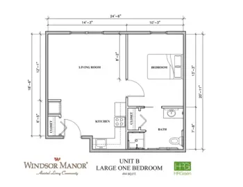 Floorplan of Windsor Manor Algona, Assisted Living, Memory Care, Algona, IA 2