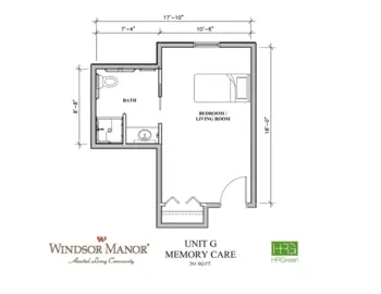 Floorplan of Windsor Manor Algona, Assisted Living, Memory Care, Algona, IA 7