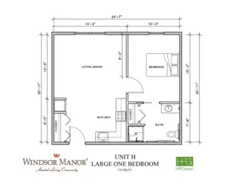 Floorplan of Windsor Manor Algona, Assisted Living, Memory Care, Algona, IA 8