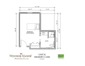 Floorplan of Windsor Manor Algona, Assisted Living, Memory Care, Algona, IA 9