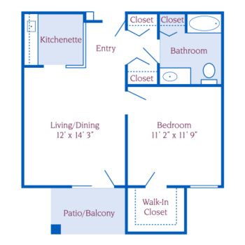 Floorplan of Windsor of Savoy, Assisted Living, Savoy, IL 1