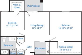 Floorplan of Windsor of Savoy, Assisted Living, Savoy, IL 2
