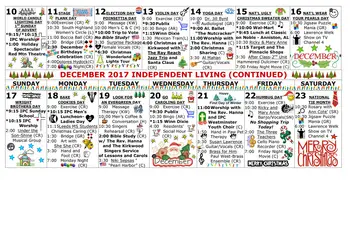 Activity Calendar of Kirkwood by the River, Assisted Living, Nursing Home, Independent Living, CCRC, Birmingham, AL 7