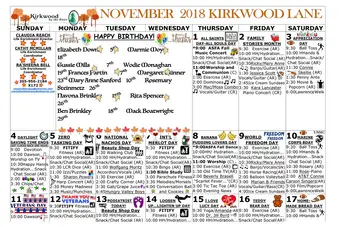 Activity Calendar of Kirkwood by the River, Assisted Living, Nursing Home, Independent Living, CCRC, Birmingham, AL 16