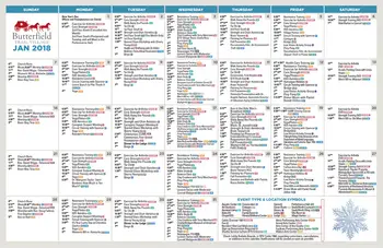 Activity Calendar of Butterfield Trail Village, Assisted Living, Nursing Home, Independent Living, CCRC, Fayetteville, AR 2