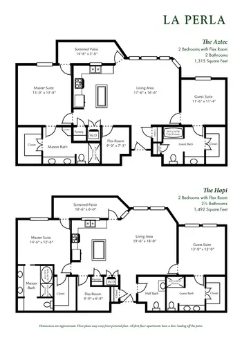 Floorplan of La Posada at Park Center, Assisted Living, Nursing Home, Independent Living, CCRC, Green Valley, AZ 8