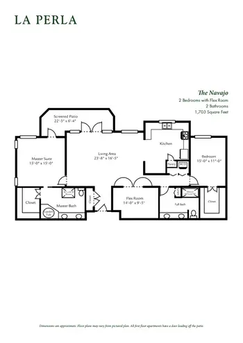 Floorplan of La Posada at Park Center, Assisted Living, Nursing Home, Independent Living, CCRC, Green Valley, AZ 9
