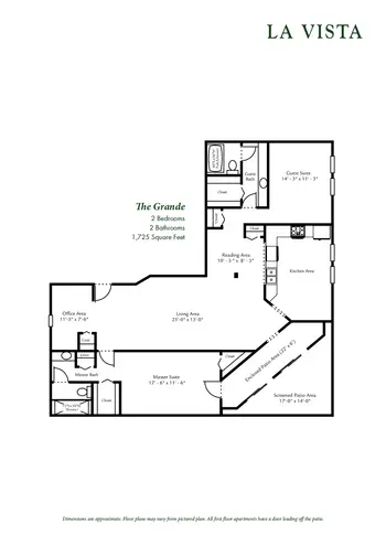 Floorplan of La Posada at Park Center, Assisted Living, Nursing Home, Independent Living, CCRC, Green Valley, AZ 19