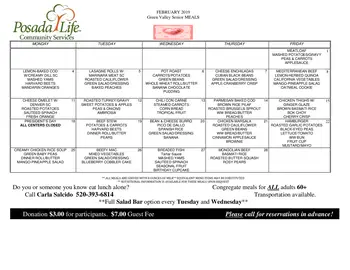 Dining menu of La Posada at Park Center, Assisted Living, Nursing Home, Independent Living, CCRC, Green Valley, AZ 3