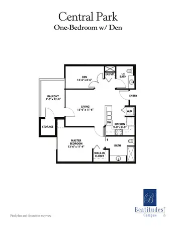 Floorplan of Beatitudes Campus, Assisted Living, Nursing Home, Independent Living, CCRC, Phoenix, AZ 2