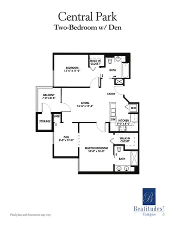 Floorplan of Beatitudes Campus, Assisted Living, Nursing Home, Independent Living, CCRC, Phoenix, AZ 4