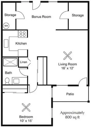 Floorplan of Glencroft Senior Living, Assisted Living, Nursing Home, Independent Living, CCRC, Glendale, AZ 2