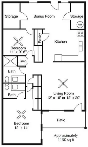 Floorplan of Glencroft Senior Living, Assisted Living, Nursing Home, Independent Living, CCRC, Glendale, AZ 4