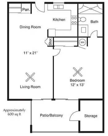 Floorplan of Glencroft Senior Living, Assisted Living, Nursing Home, Independent Living, CCRC, Glendale, AZ 5