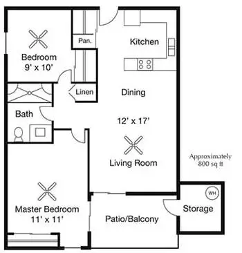Floorplan of Glencroft Senior Living, Assisted Living, Nursing Home, Independent Living, CCRC, Glendale, AZ 6