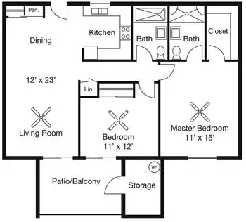 Floorplan of Glencroft Senior Living, Assisted Living, Nursing Home, Independent Living, CCRC, Glendale, AZ 7
