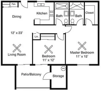 Floorplan of Glencroft Senior Living, Assisted Living, Nursing Home, Independent Living, CCRC, Glendale, AZ 8