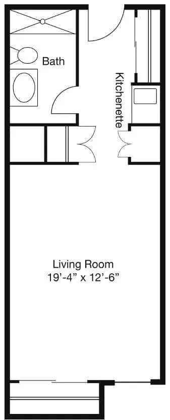 Floorplan of Glencroft Senior Living, Assisted Living, Nursing Home, Independent Living, CCRC, Glendale, AZ 9