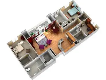 Floorplan of Royal Oaks, Assisted Living, Nursing Home, Independent Living, CCRC, Sun City, AZ 6