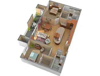 Floorplan of Royal Oaks, Assisted Living, Nursing Home, Independent Living, CCRC, Sun City, AZ 7