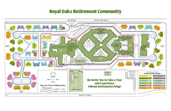 Campus Map of Royal Oaks, Assisted Living, Nursing Home, Independent Living, CCRC, Sun City, AZ 2